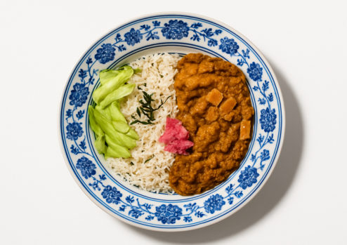 Japanese Beef Curry with Vegetables Rainbow Rice