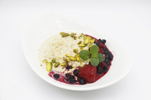 [CL-BF-3b] Pistachio Milk Bircher Muesli with Berry Nut Mix 